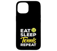 Eat Sleep Tennis Repeat Tennis Player Fun Case for iPhone 15