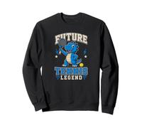 Eat Sleep Tennis Roar Dino Player Court Crew Sweatshirt