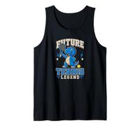 Eat Sleep Tennis Roar Dino Player Court Crew Tank Top