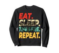 Eat Sleep Theatre Repeat Actor Theater Lover Men Boys Kids Sweatshirt