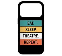 Eat Sleep Theatre Repeat Stage Fan Drama Performance Case for iPhone 17 Pro