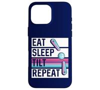 Eat Sleep Tilt Repeat Funny Vintage Retro Arcade Pinball Case for iPhone 16 Pro Max