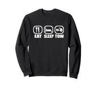 Eat Sleep Tow Tow Truck Driver Funny Towing Wrecker Sweatshirt