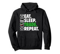 Eat Sleep Trade Repeat - Stock Trading Crypto Money Investor Pullover Hoodie