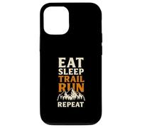 Eat Sleep Trail Run Repeat Mountains Case for iPhone 12/12 Pro