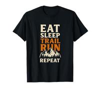 Eat Sleep Trail Run Repeat Mountains T-Shirt