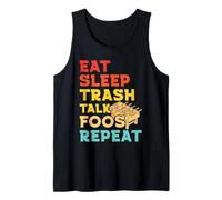 Eat Sleep Trash Talk Foosball Design Tank Top