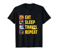 Eat Sleep Travel Repeat World Travel Lover Buddies Traveller T-Shirt