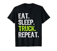 Eat Sleep Truck Repeat Trucker Driver Funny T-Shirt