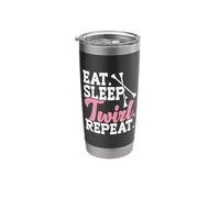 Eat Sleep Twirl Repeat Stainless Steel Insulated Tumbler