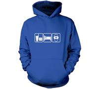 Eat Sleep Virtual Reality VR Unisex Hoodie - Blue Small