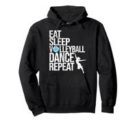Eat Sleep Volleyball Dance Repeat Funny Sport Player Dancer Pullover Hoodie