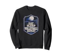 Eat Sleep Volleyball Repeat Volleyball Player Fan Sweatshirt