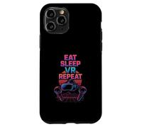 Eat Sleep VR Repeat Retro Virtual Reality Gaming Gamer Case for iPhone 11 Pro