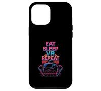 Eat Sleep VR Repeat Retro Virtual Reality Gaming Gamer Case for iPhone 12 Pro Max