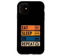 Eat Sleep VR Repeat Vintage Gamer Gaming Virtual Reality Case for iPhone 11