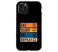 Eat Sleep VR Repeat Vintage Gamer Gaming Virtual Reality Case for iPhone 11 Pro