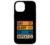 Eat Sleep VR Repeat Vintage Gamer Gaming Virtual Reality Case for iPhone 14
