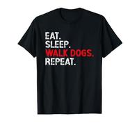 Eat Sleep Walk Dogs Repeat Cool Design for Dog Walker Value Graphic T-Shirt