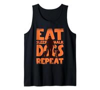 Eat Sleep Walk Dogs Repeat Dog Walking Service Tank Top