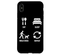 Eat Sleep Walk Dogs Repeat For Pet Owners Case for iPhone XS Max