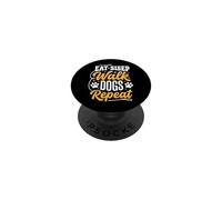 Eat Sleep Walk Dogs Repeat PopSockets Adhesive PopGrip