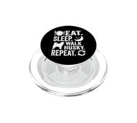 Eat Sleep Walk Husky Repeat PopSockets PopGrip for MagSafe