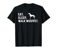 Eat Sleep Walking Whippet Dog Men Women Children T-Shirt