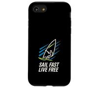 Eat Sleep Windsurf Repeat Retro Board Addict Tribe Badge Case for iPhone SE (2020) / 7/8