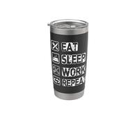Eat Sleep Work Repeat Craft Craftsman Saying Master Craftsma Stainless Steel Insulated Tumbler