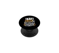 Eat Sleep Work Repeat PopSockets Adhesive PopGrip