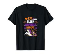 Eat Sleep Wrangle Repeat Unicorn Wrangler Graphic T-Shirt
