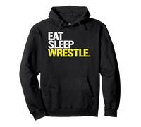 Eat Sleep Wrestle elite wrestling training gym t-shirt Pullover Hoodie