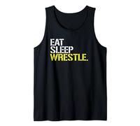 Eat Sleep Wrestle elite wrestling training gym t-shirt Tank Top