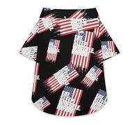 Eat Sleep Wrestle Pet Shirt Button Up Summer Clothes Breathable T-Shirt for Small Medium Dogs Cats