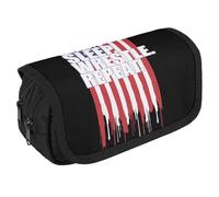Eat Sleep Wrestle Portable Pen Case Double Layered Large Capacity Exquisite Pencil Case for Officce