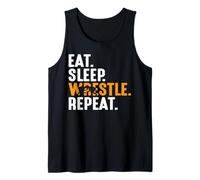 Eat Sleep Wrestle Repeat Boys Wrestling Shirt Tank Top