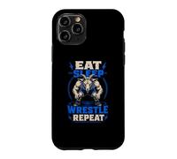 Eat Sleep Wrestle Repeat Goat Mat Grinder Case for iPhone 11 Pro