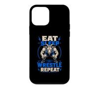 Eat Sleep Wrestle Repeat Goat Mat Grinder Case for iPhone 12 mini