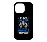 Eat Sleep Wrestle Repeat Goat Mat Grinder Case for iPhone 14 Pro Max
