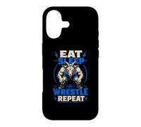 Eat Sleep Wrestle Repeat Goat Mat Grinder Case for iPhone 17