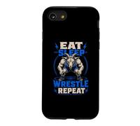 Eat Sleep Wrestle Repeat Goat Mat Grinder Case for iPhone SE (2020) / 7/8