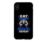 Eat Sleep Wrestle Repeat Goat Mat Grinder Case for iPhone XS Max