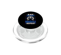 Eat Sleep Wrestle Repeat Goat Mat Grinder PopSockets PopGrip for MagSafe