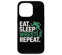 Eat Sleep Wrestle Repeat Wrestling Lovers Daily Grind Case for iPhone 13 Pro