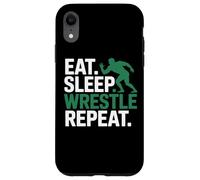 Eat Sleep Wrestle Repeat Wrestling Lovers Daily Grind Case for iPhone XR