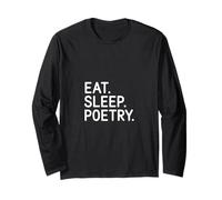 Eat Sleep Write a Poem Poetcore Aesthetic Long Sleeve T-Shirt