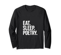 Eat Sleep Write a Poem Poetcore Aesthetic Long Sleeve T-Shirt