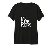 Eat Sleep Write a Poem Poetcore Aesthetic Premium T-Shirt