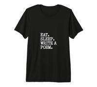 Eat Sleep Write a Poem! Poetcore Aesthetic Premium T-Shirt